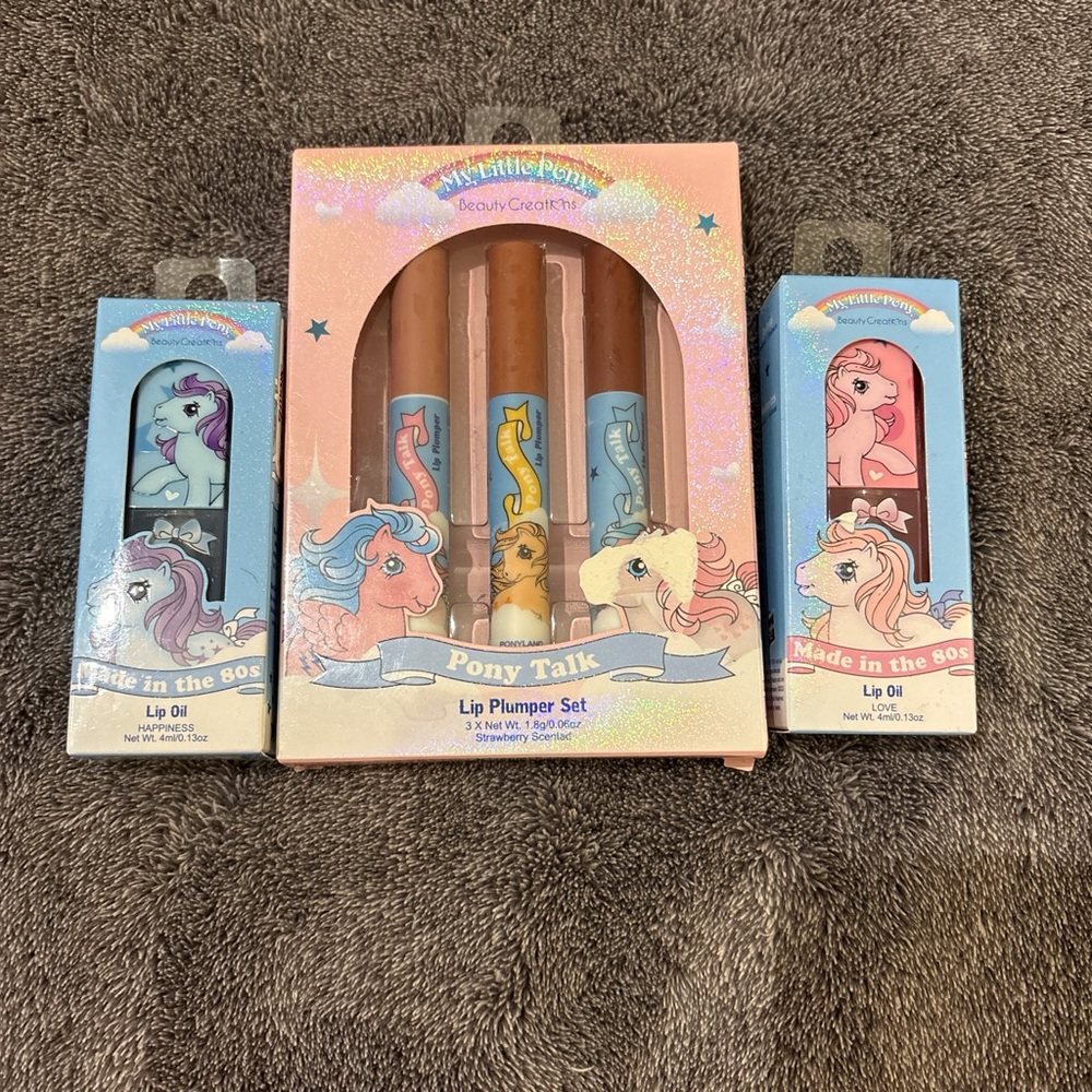 My Little Pony Lip Plumper Set and lip oil duo